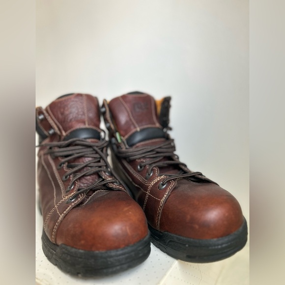 Men’s timberland pro titan safety toe brown work boots size 11M - Picture 5 of 15